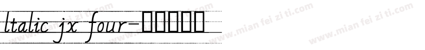 ltalic jx four字体转换